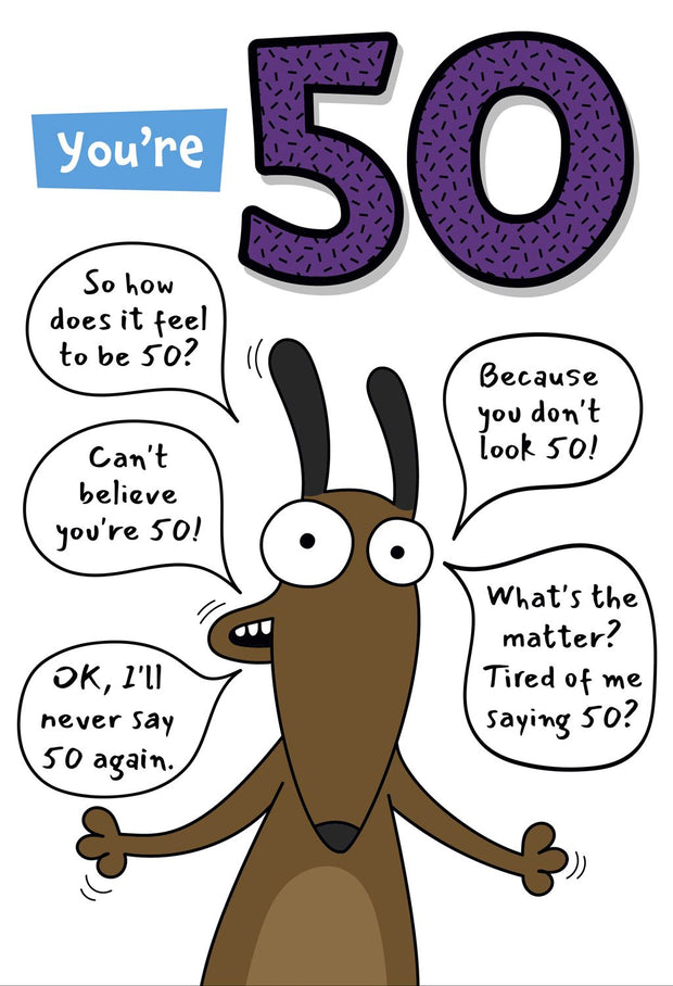 Hallmark 50 Birthday Card