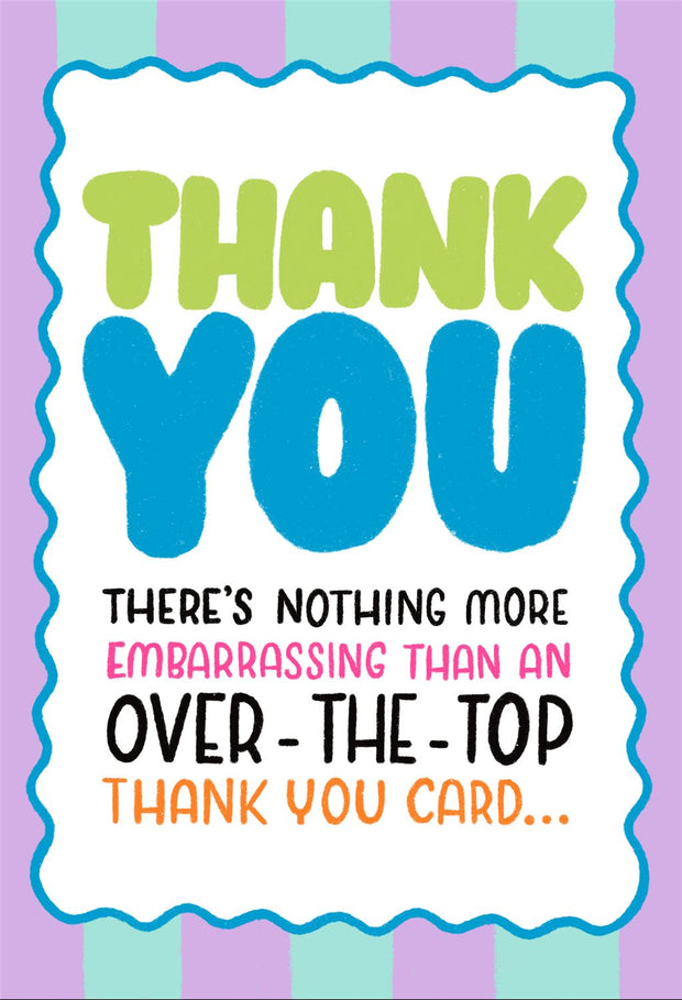 Hallmark Thank You Humour Card