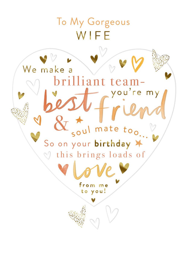 Hallmark Wife Birthday Card*