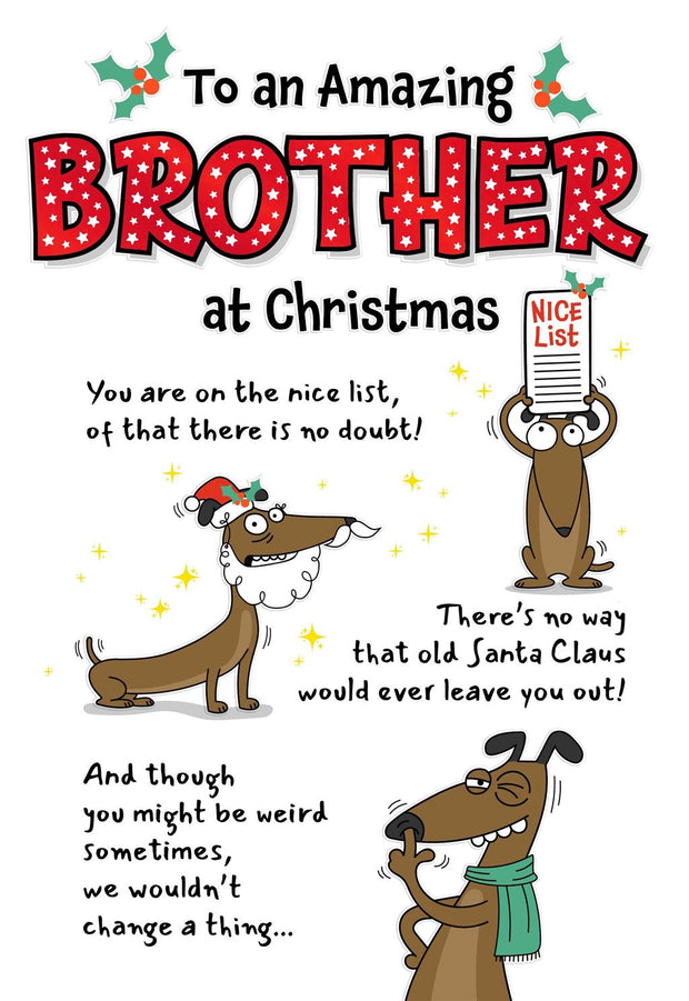 Hallmark Brother Christmas Card**