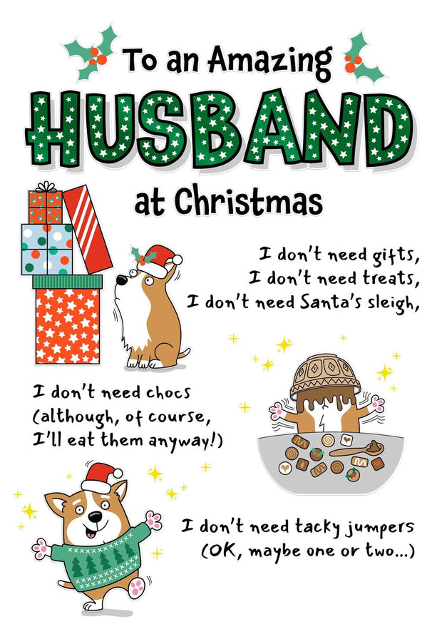 Hallmark Husband Christmas Card**
