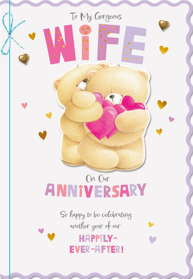 Hallmark Forever Friends Wife Anniversary Card*