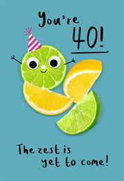 Hallmark 40th Humour Birthday Card*