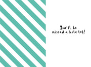 Hallmark Sorry You Are Leaving Humour Card*