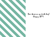 Hallmark 70th Humour Birthday Card*