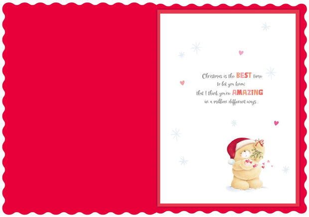 Hallmark Fiancé Forever Friends Boxed Christmas Card**