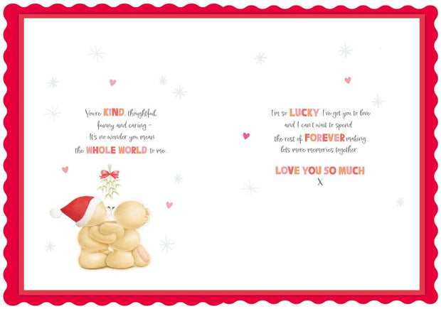 Hallmark Fiancé Forever Friends Boxed Christmas Card**