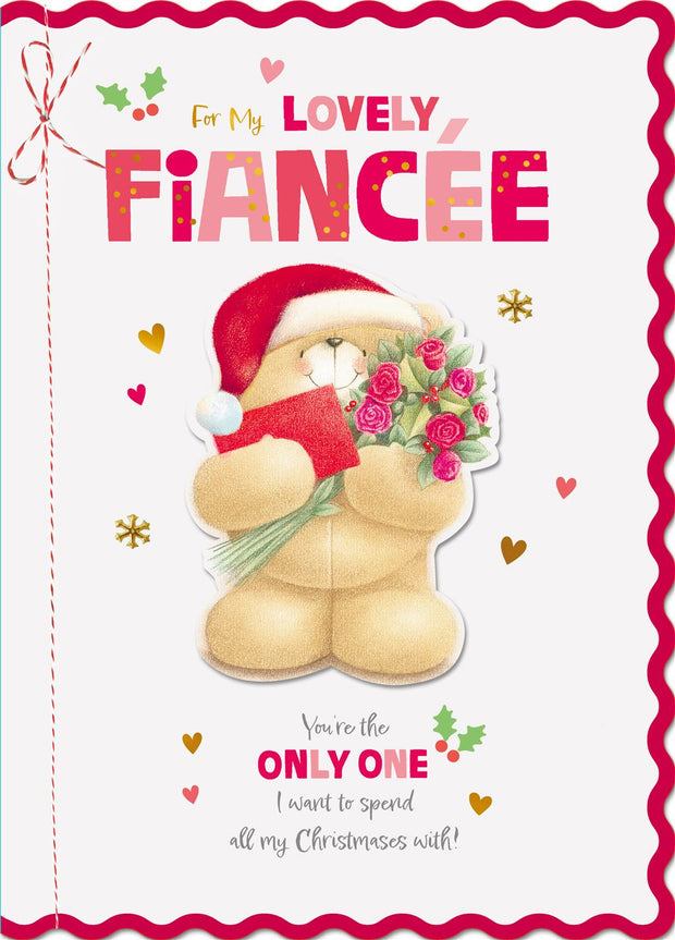 Hallmark Fiancée Forever Friends Boxed Christmas Card**