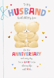 Hallmark Forever Friends Husband Anniversary Card