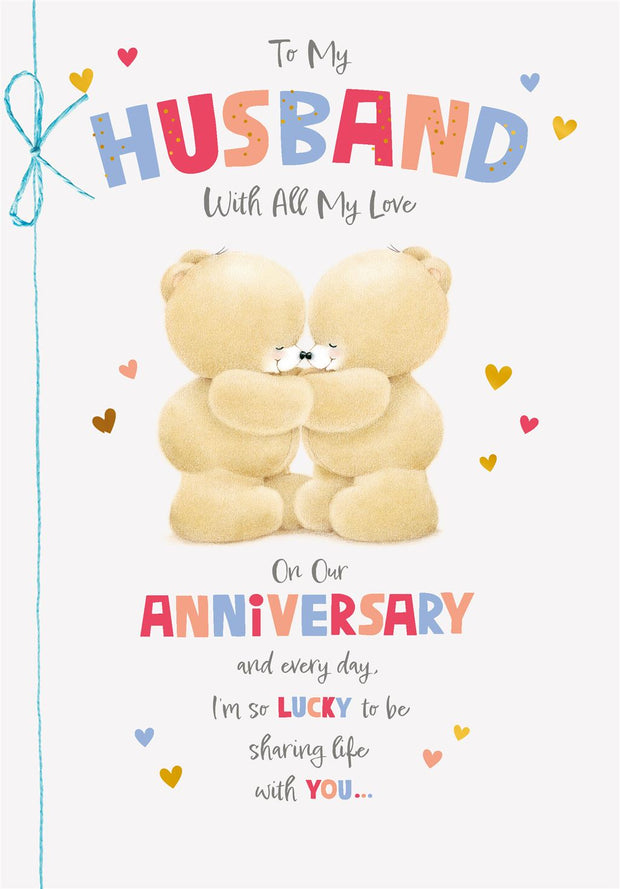 Hallmark Forever Friends Husband Anniversary Card