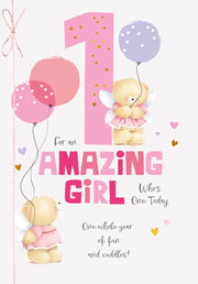 Forever Friends 1st Birthday Card*