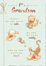 Hallmark 1st Grandson Birthday Card*