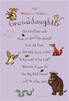 Hallmark Granddaughter Birthday Card*