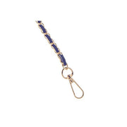 Navy Gold Chain Bag Strap