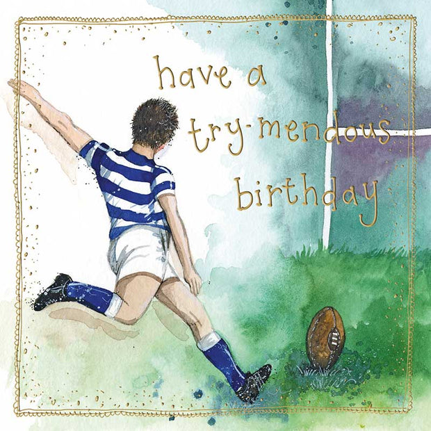Alex Clark Rugby Birthday Card*