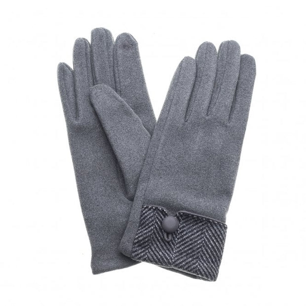 Dove Tweed Cuff Ladies Gloves