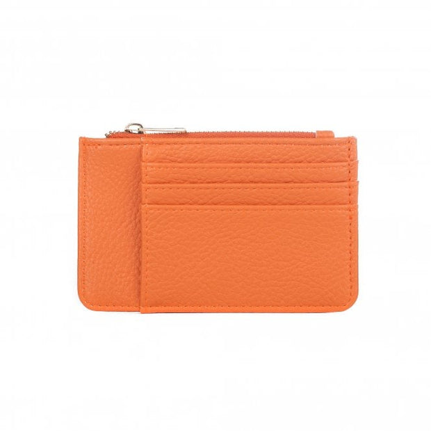 Orange Coin Purse & Card Holder