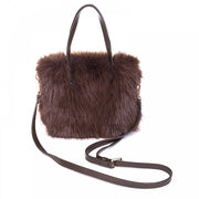 Chocolate Faux Fur Bag*