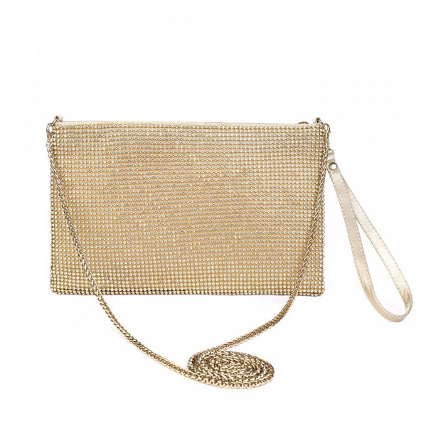 Gold/Clear Crystal Bag*