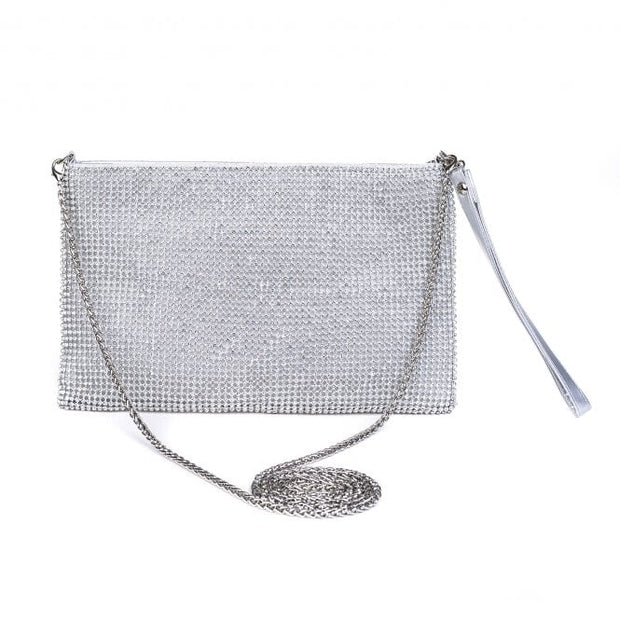 Silver/Clear Crystal Bag*