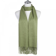 Accessories By Park Lane Olive Pashmina Scarf*