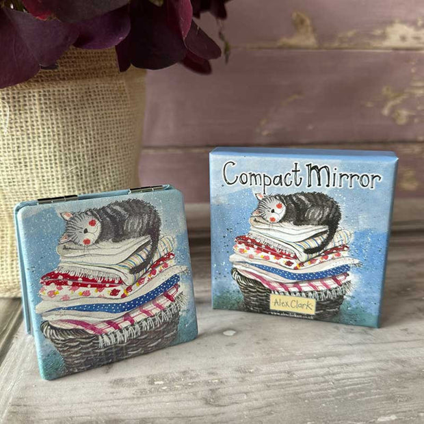 Alex Clark Laundry Basket Compact Mirror