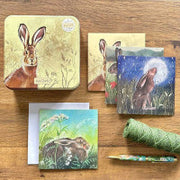 Alex Clark Hares Notecard Tin*