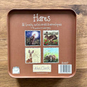 Alex Clark Hares Notecard Tin*