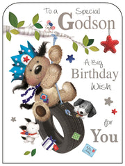 Jonny Javelin Godson Birthday Card*