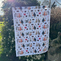 Alex Clark Cats and Cakes Tea Towel*