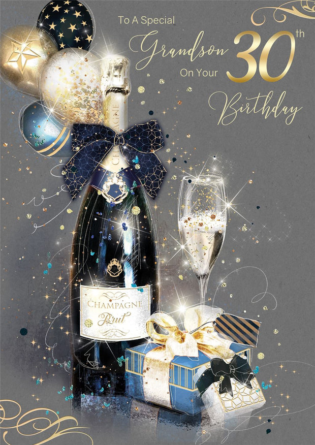 Cherry Orchard Grandson 30th Birthday Card*