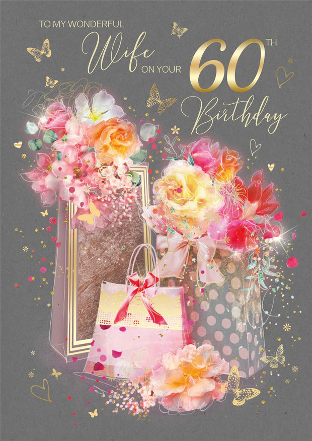 Cherry Orchard Wife 60th Birthday Card*