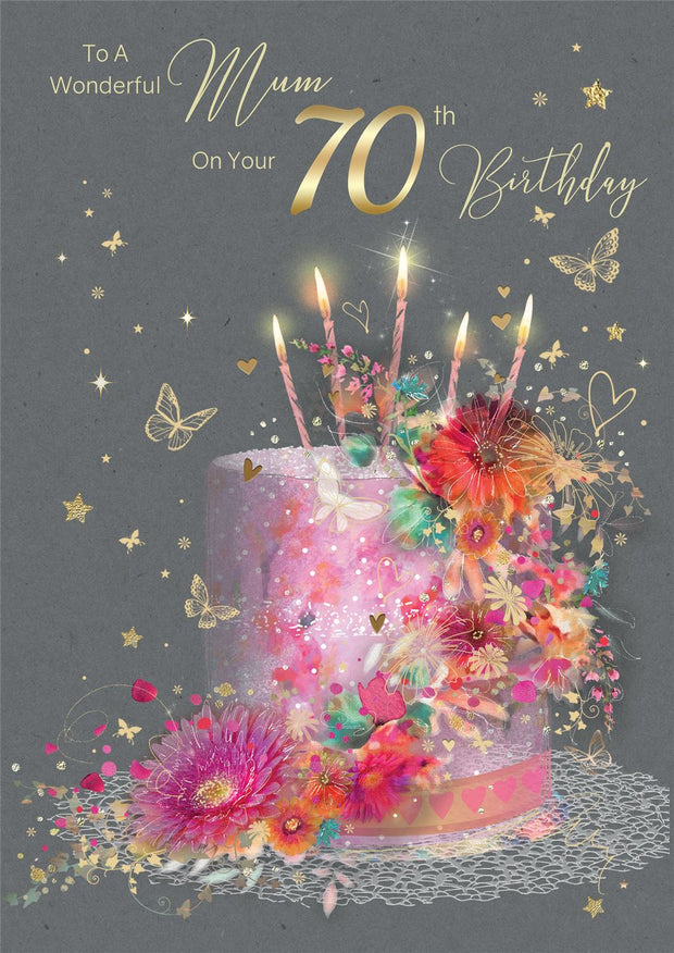 Cherry Orchard Mum 70th Birthday Card *