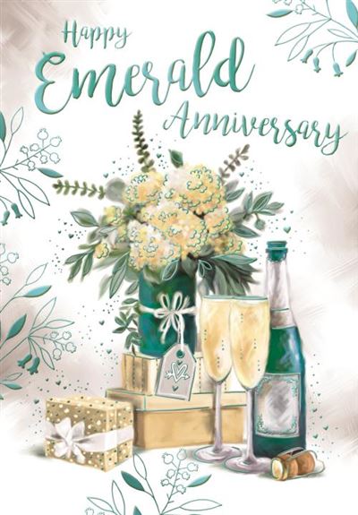 On Your Emerald Wedding Anniversary Card*