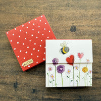 Alex Clark Floral Bee Mini Magnetic Notepad*