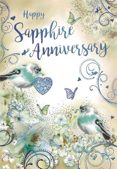 On Your Sapphire Wedding Anniversary Card*