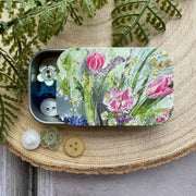 Alex Clark Spring Flowers Small Sliding Tin*