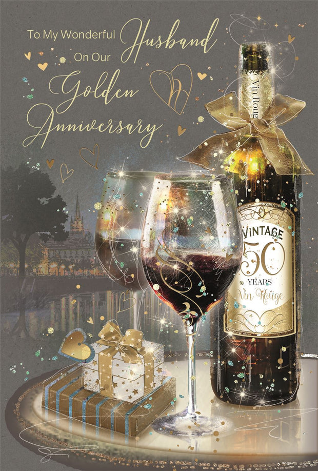 Cherry Orchard Husband Golden Anniversary Card*