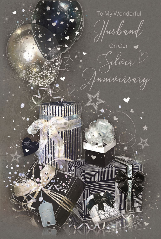 Cherry Orchard Husband Silver Anniversary Card*