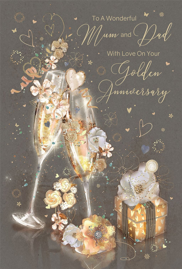 Cherry Orchard Mum & Dad Golden Anniversary Card*