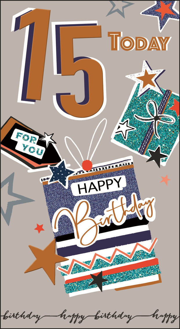 Jonny Javelin 15th Birthday Card*