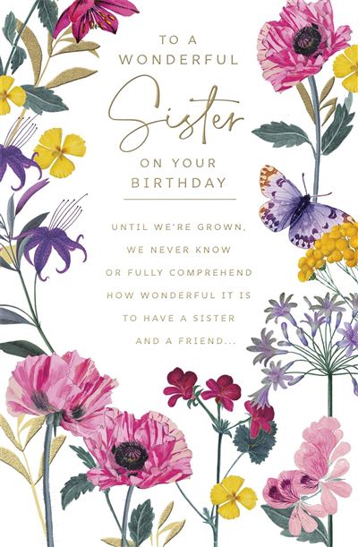 RHS Sister Birthday Card