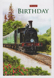 ICG Steam Train Birthday Card*