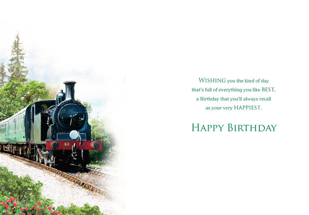 ICG Steam Train Birthday Card*