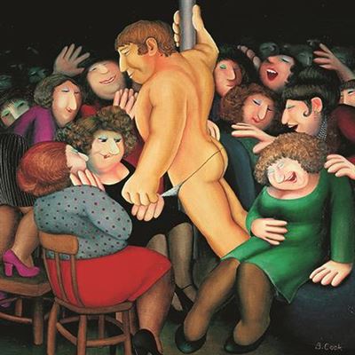 Beryl Cook "Ladies Night" Blank Humour Card