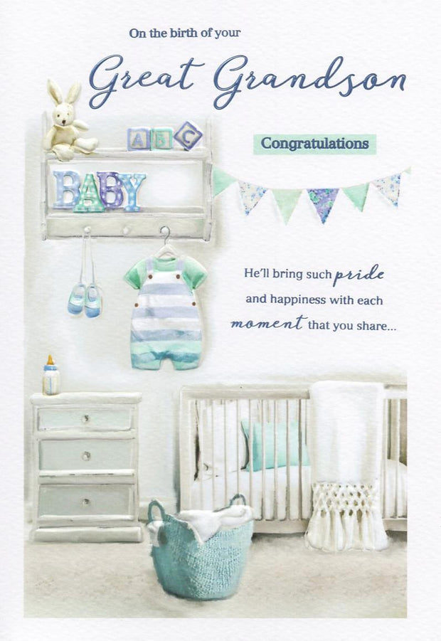 ICG Birth of Your Great Grandson Card