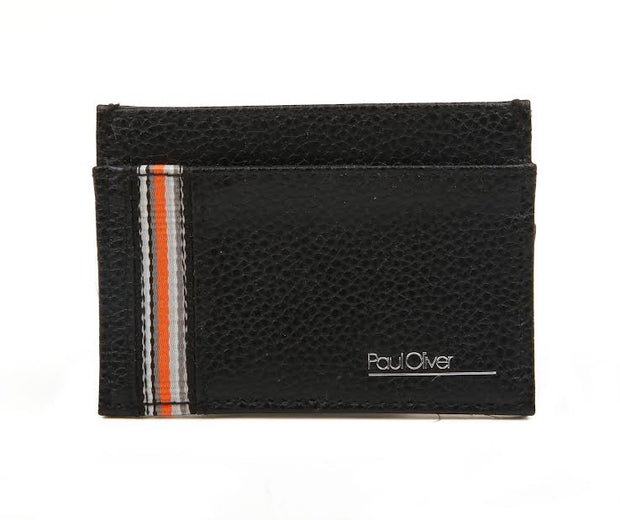 Paul Oliver Black Card Holder & Keyring in a Box