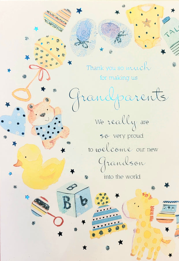 Ling Design Thank You For a Grandson Card