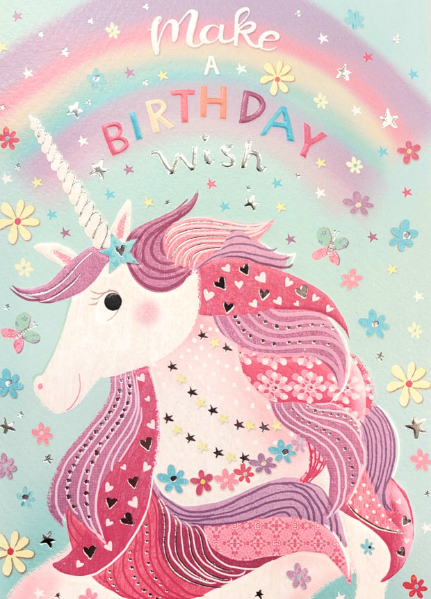 Noel Tatt Unicorn Birthday Card*