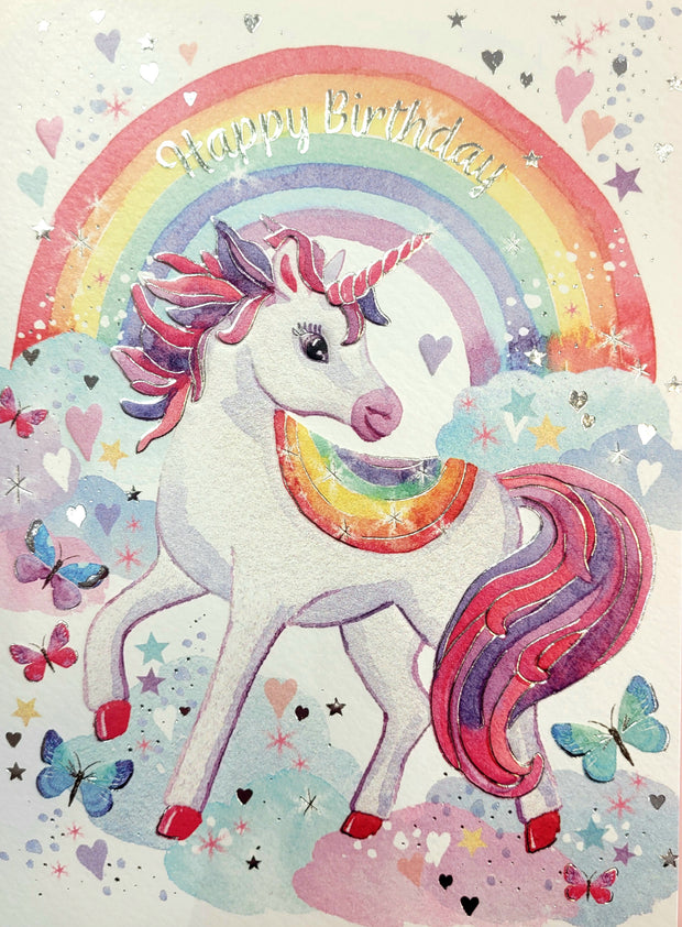 Noel Tatt Unicorn Birthday Card*